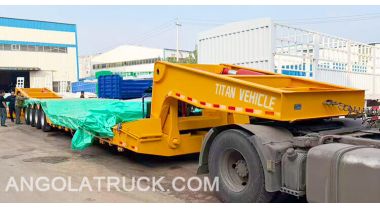 4 Axle 120 ton Removable Gooseneck Trailer will be Sent to Angola