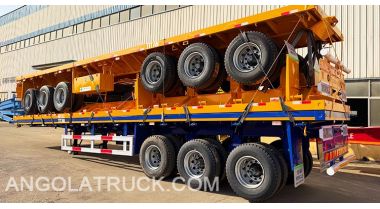 3 Axle Flatbed Trailer Truck will be Sent to Angola