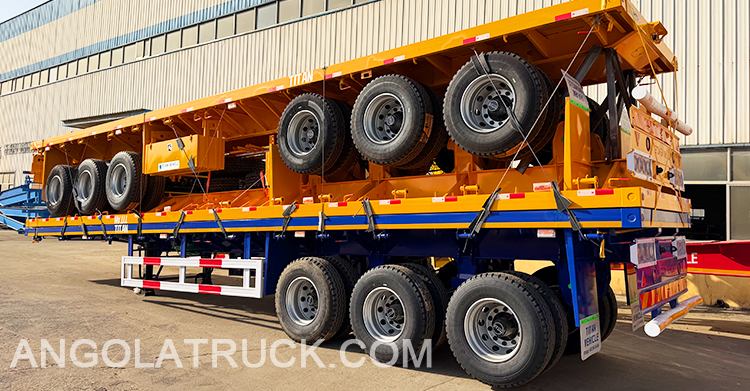 3 Axle Flatbed Truck Trailer for Sale in Angola
