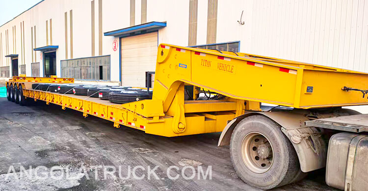 4 Axle Detachable Gooseneck Trailer for Sale in Angola