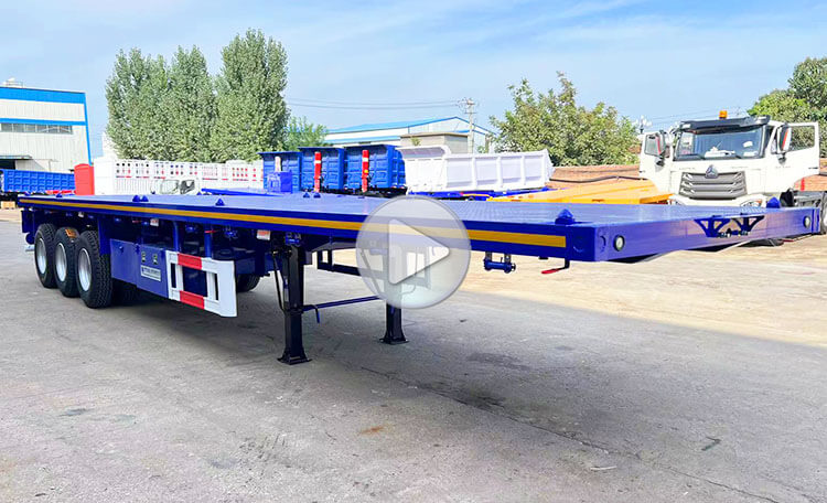Flat Bed Semi Trailer | 3 Axle 40ft Flat Bed Trailer for Sale in Angola Luanda