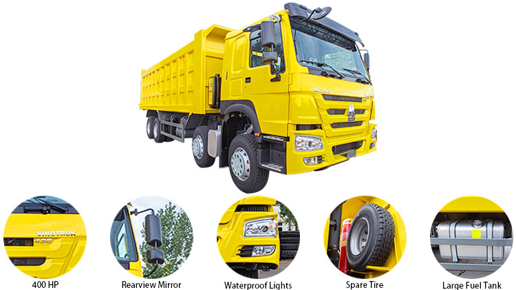 Sinotruk Howo 8x4 Tipper Truck for Sale Price in Angola