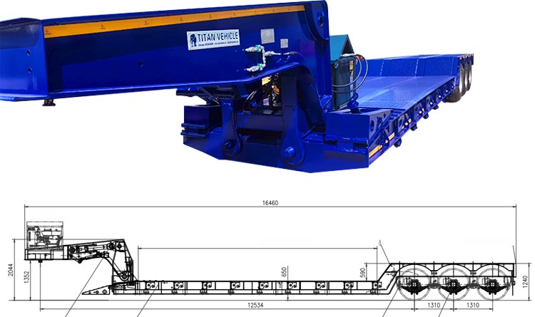 Lowboy Semi Trailer for Sale in Angola