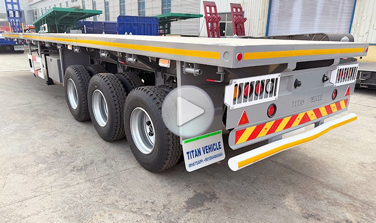 Flatbed Container Tractor Truck Semi Trailer for Sale in Angola