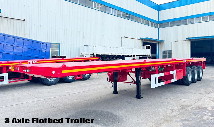 3 Axle 40 Ft Flatbed Semi Trailer for Sale in Angola