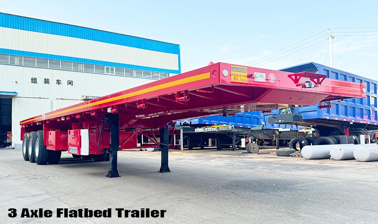 3 Axle 40 Ft Flatbed Semi Trailer for Sale in Angola