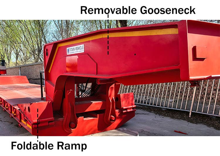 100 Ton Removable Gooseneck Trailer for Sale in Angola