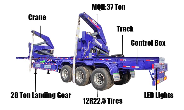 37 Ton Container Side Loader Trailer for Sale in Angola