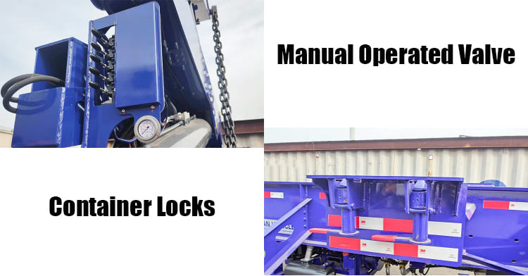 Tri Axle Container Side Lifter Trailer Truck for Sale in Angola
