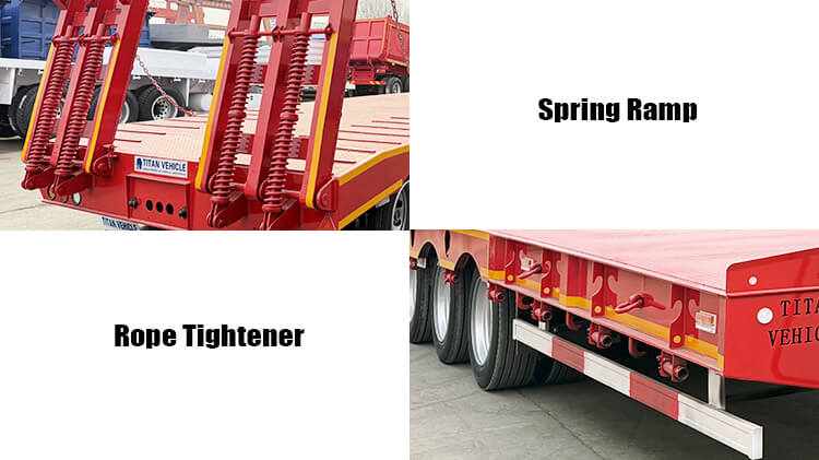 4 Axle 100 ton Lowbed Trailer for Sale Price in Angola