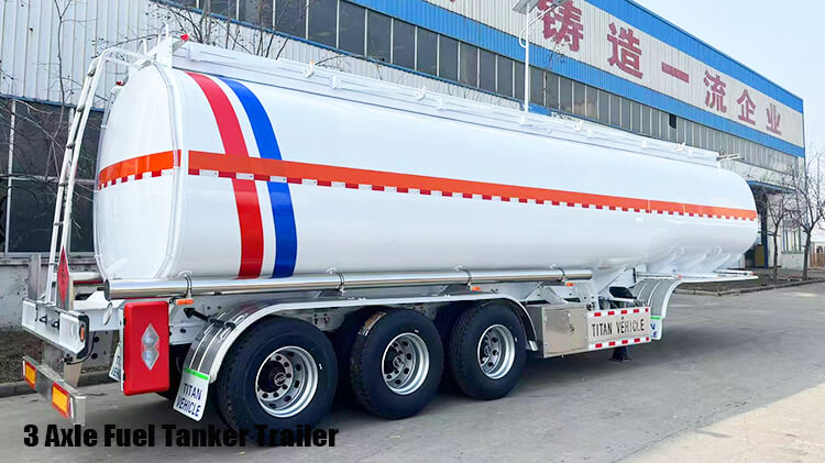 3 Axle 45000 Liters Diesel Tanker Trailer for Sale in Angola
