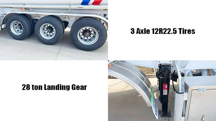 3 Axle 45000 Liters Diesel Tanker Trailer for Sale in Angola