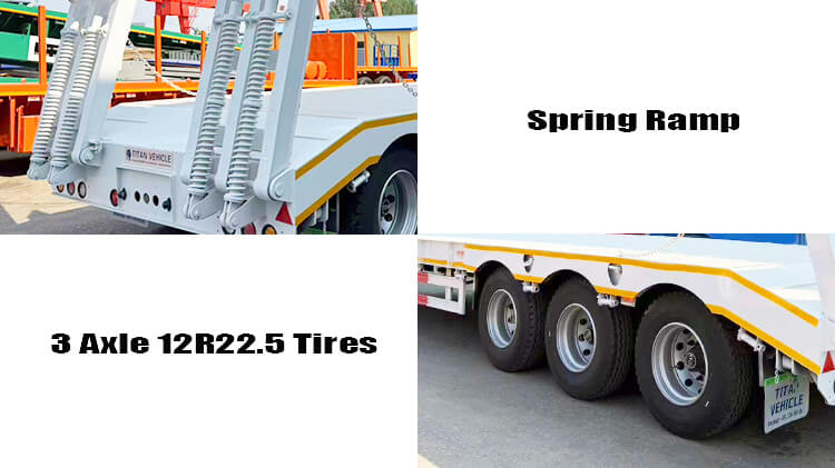 3 Axle Low Loader Trailer Truck for Sale in Angola