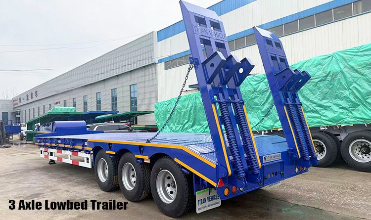 3 Axle Low Bed Semi Trailer Truck for Sale in Angola