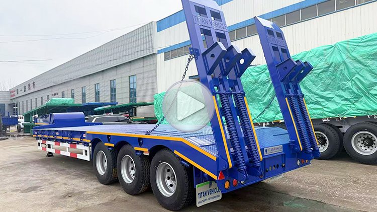 3 Axle Low Bed Semi Trailer Truck for Sale in Angola