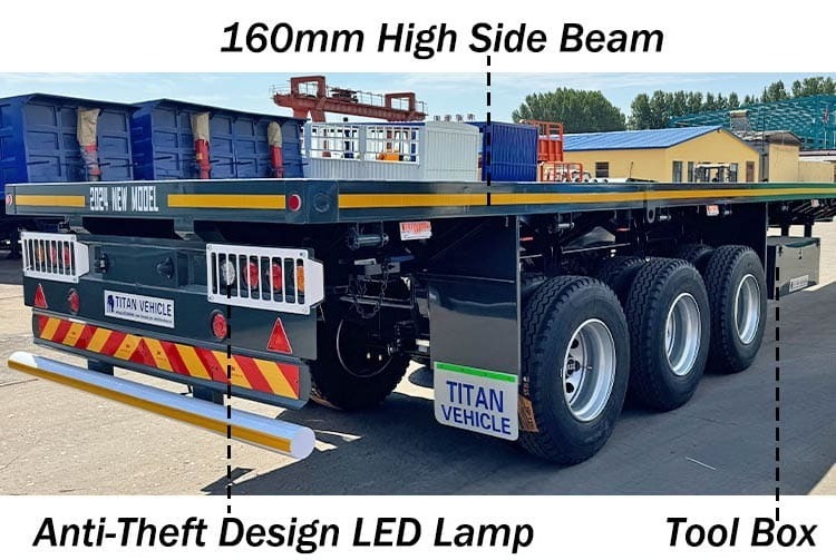 24M Extendable Flatbed Trailer for Sale in Angola