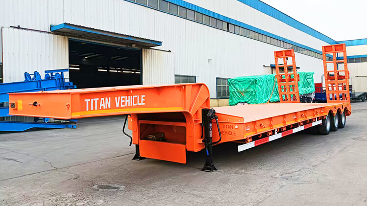 3 Axle 80 Ton Lowbed Truck for Sale Price in Angola