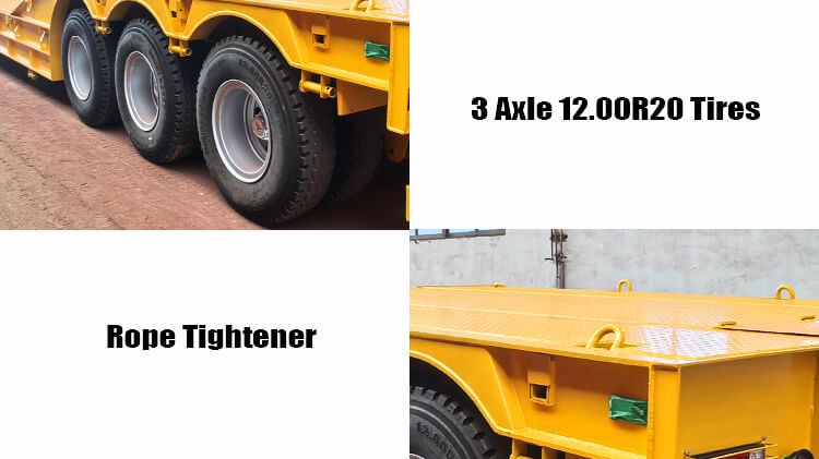 100 ton XL Specialized Folding Neck Trailer for Sale in Angola