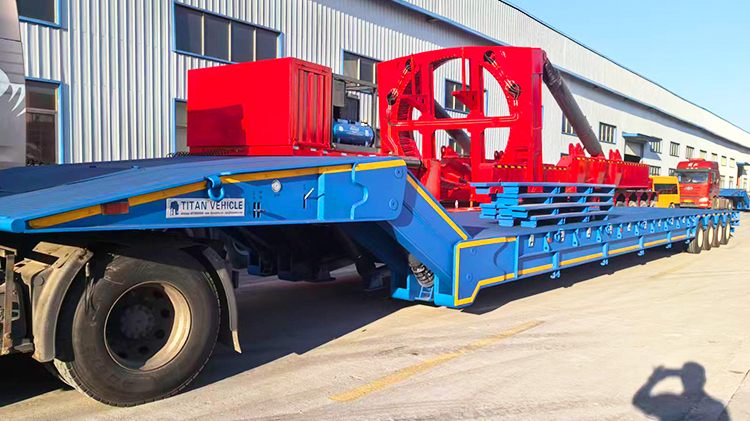 4 Line 8 Axle Folding Gooseneck Trailer for Sale in Angola