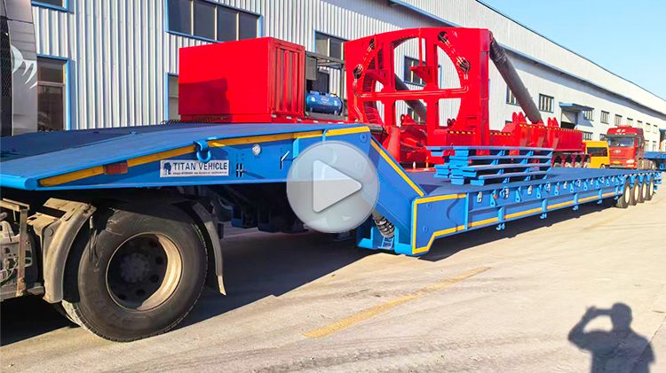 4 Line 8 Axle Folding Gooseneck Trailer for Sale in Angola