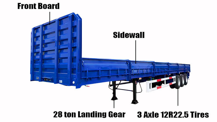 Tri Axle Side Wall Trailer for Sale in Angola