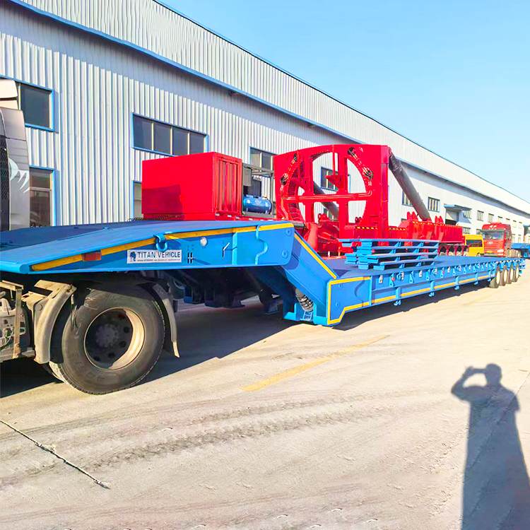 4 Line 8 Axle Folding Gooseneck Trailer