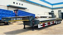 Reboque de Plataforma Baixa Gooseneck de 60 toneladas