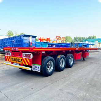 3 Axle 40 Ft Flatbed Semi Trailer